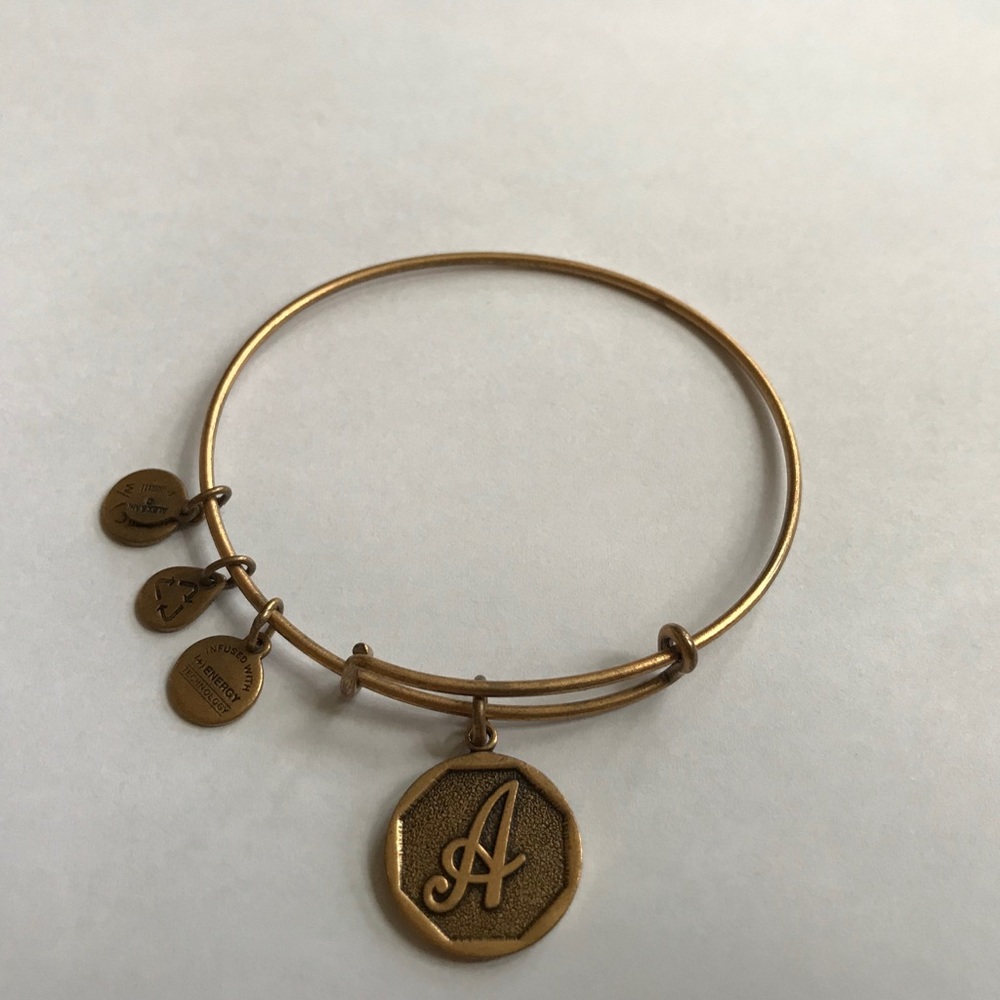 EUC Alex and Ani Initial Bracelet